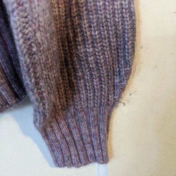 GAP Purple Cardigan Sweater Button Up Large Prep Grunge Vintage Classic - Picture 4 of 12